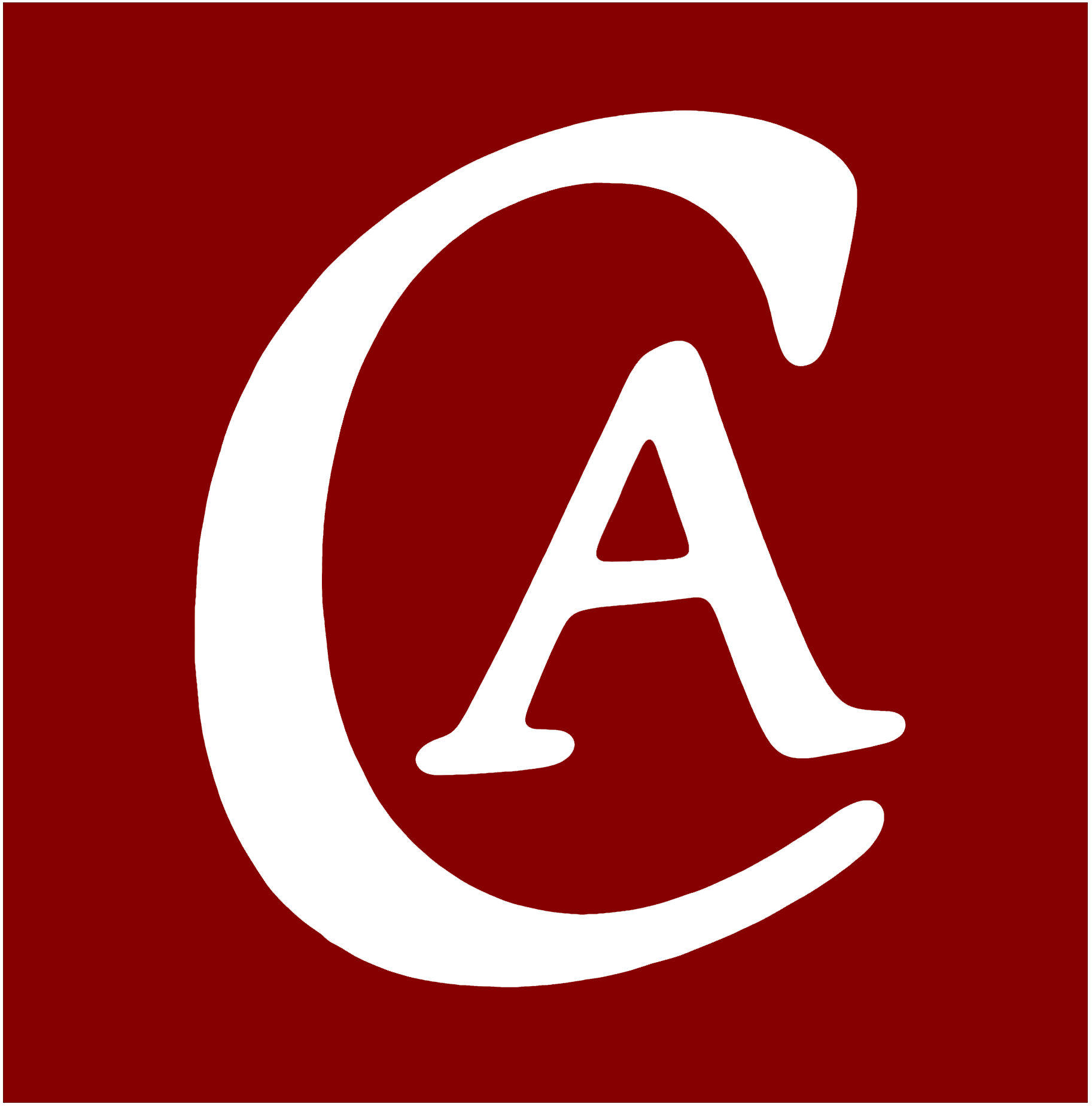 CAI - White on Burgundy